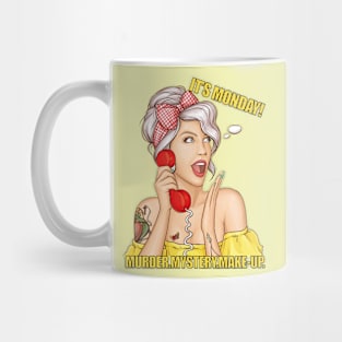 It's Monday! Murder Mystery and Make-up- Bailey Sarian inspired-art Mug